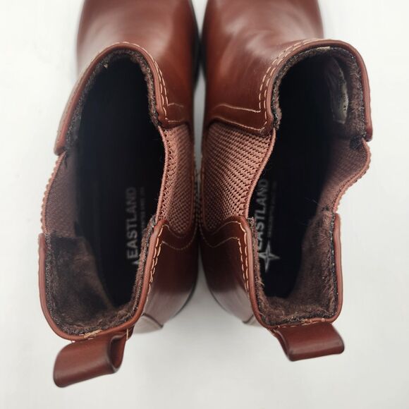 Eastland Womens 9.5M Jasmine Ankle Booties Brown Faux Leather Pull On Casual - Picture 6 of 16